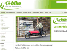 Tablet Screenshot of ebike-augsburg.de